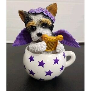 Cups Of Affection Sweet Little Angel Hamilton Collection Yorkie Wings #360 Rare‎